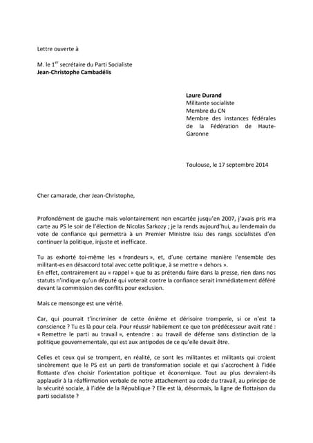Le parti socialiste : un exemple de déshonneur et d’abandon des valeurs