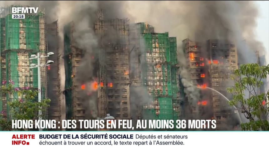 Incendie à Hong Kong : Une catastrophe qui bouleverse les quartiers de la ville